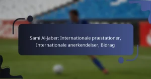 Sami Al-Jaber: Internationale præstationer, Internationale anerkendelser, Bidrag